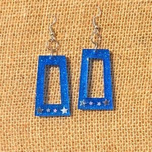 Acrylic resin earrings
